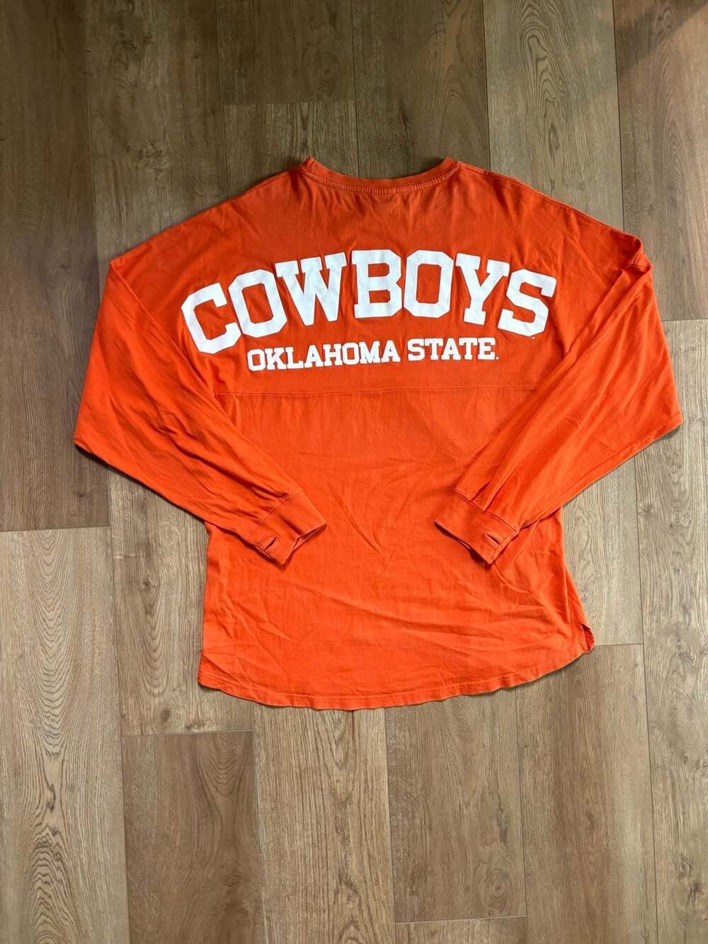Pressbox Oklahoma State University OSU Cowboys Orange Long Sleeve T-Shirt Medium